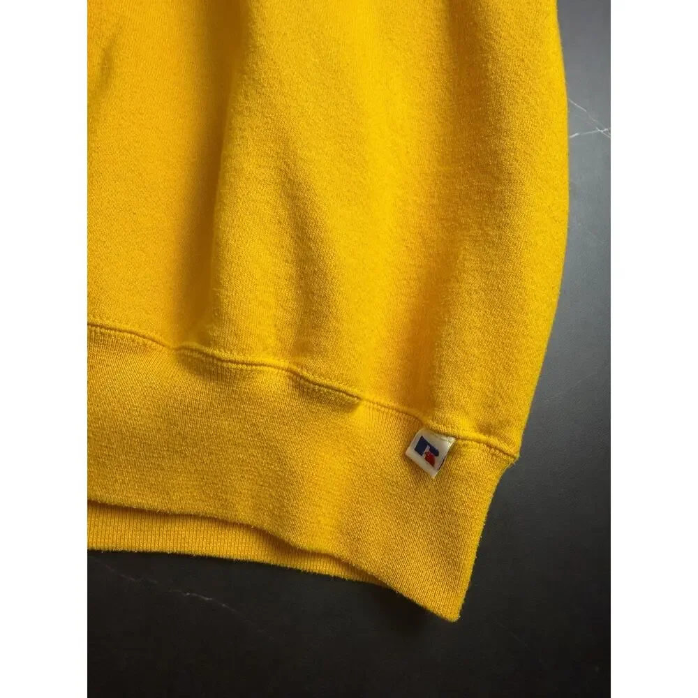 VTG Russell Athletic ECU Sweatshirt Men’s XXL Gold East Carolina Pirates USA 90s